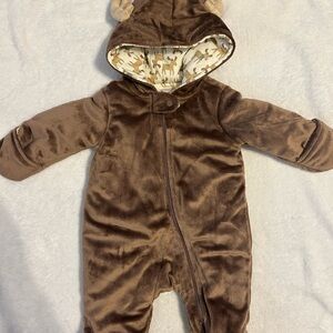 Carter's Brown Plush Kids Footie